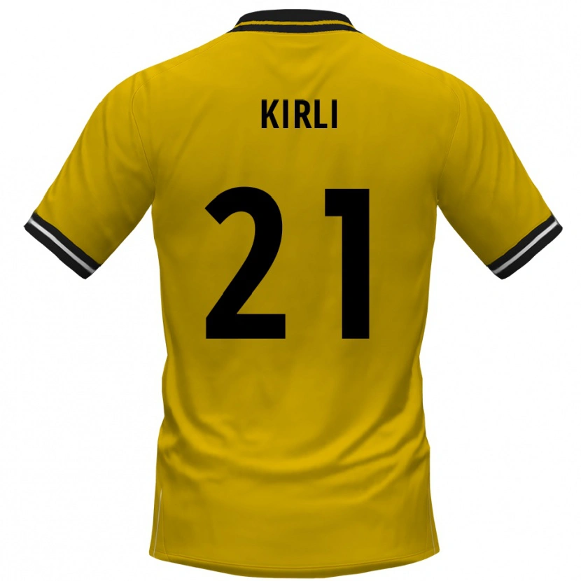 Danxen Criança Camisola Celil-Noah Kirli #21 Amarelo Preto Principal 2025/26 Camisa Brasil
