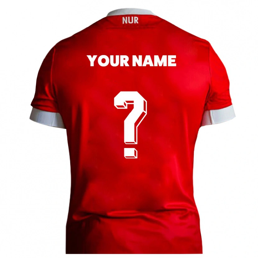 Danxen Criança Camisola Seu Nome #0 Vermelho Branco Principal 2025/26 Camisa Brasil