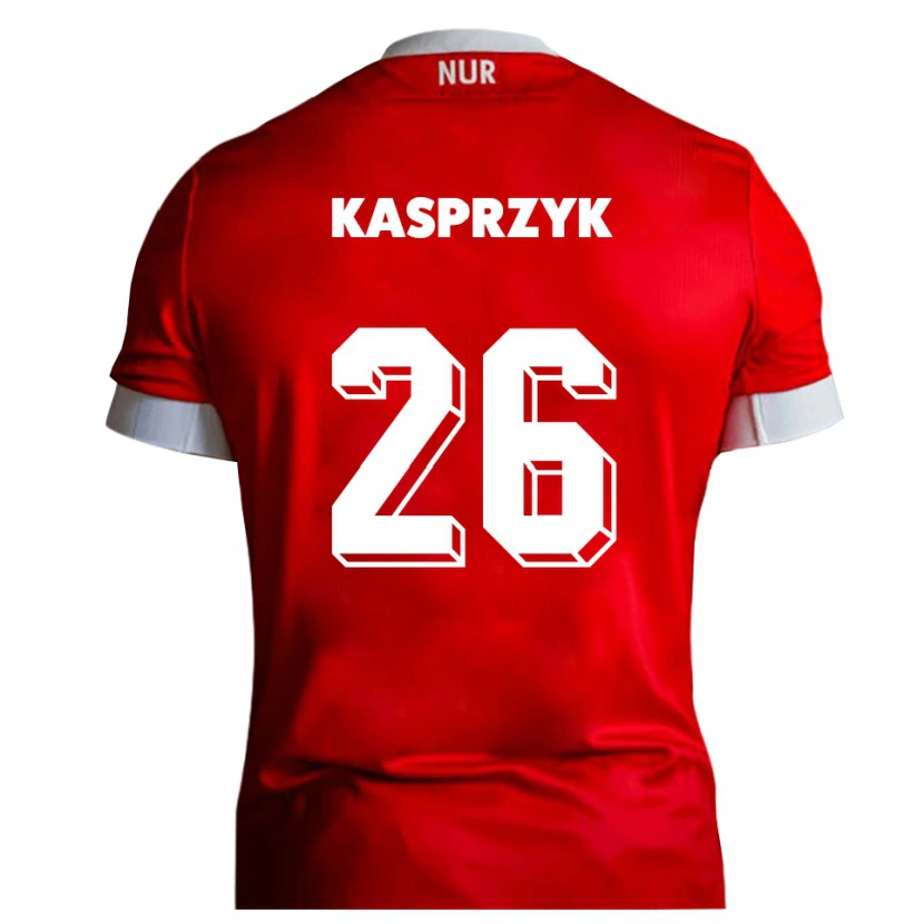 Danxen Criança Camisola Nicolas Kasprzyk #26 Vermelho Branco Principal 2025/26 Camisa Brasil