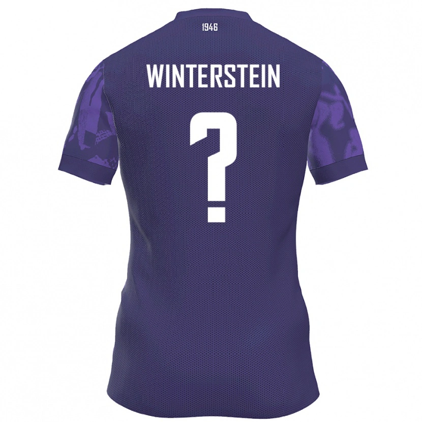 Danxen Criança Camisola Sami Winterstein #0 Roxo Branco Principal 2025/26 Camisa Brasil