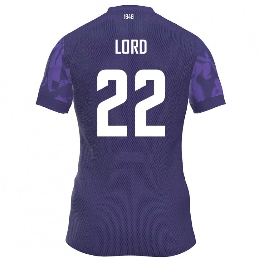 Danxen Criança Camisola Louis Lord #22 Roxo Branco Principal 2025/26 Camisa Brasil