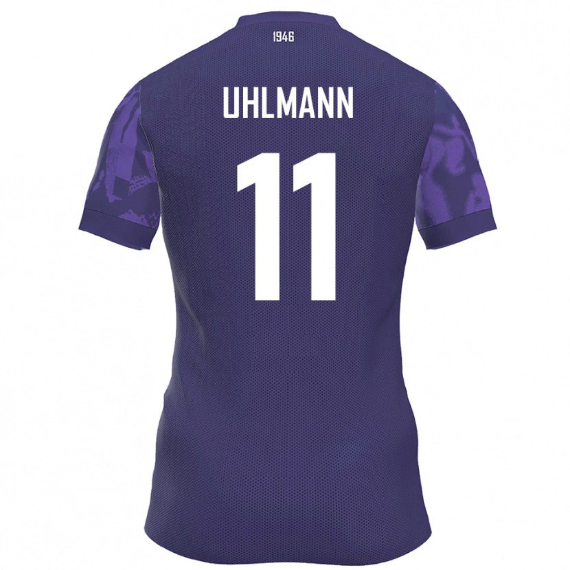 Danxen Criança Camisola Eric Uhlmann #11 Roxo Branco Principal 2025/26 Camisa Brasil