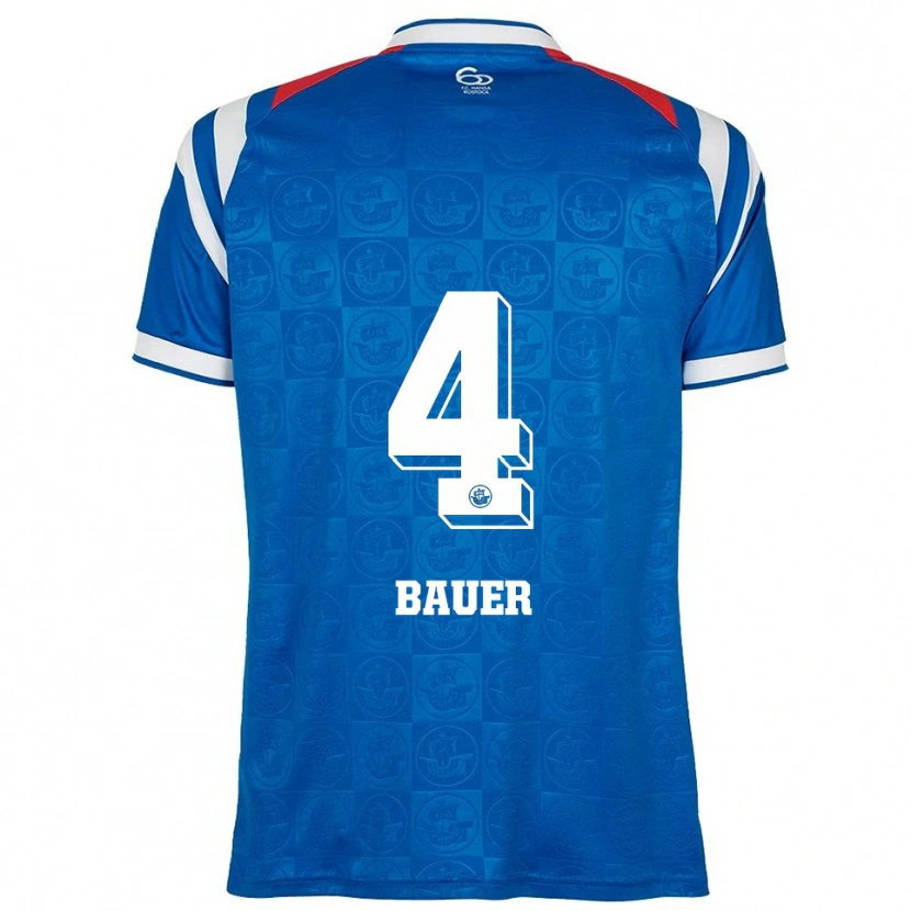 Danxen Criança Camisola Richard Bauer #4 Azul Branco Vermelho Principal 2025/26 Camisa Brasil