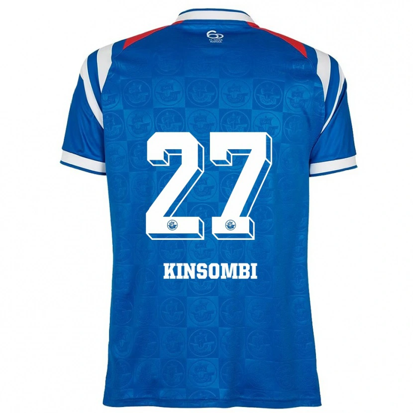 Danxen Criança Camisola Christian Kinsombi #27 Azul Branco Vermelho Principal 2025/26 Camisa Brasil