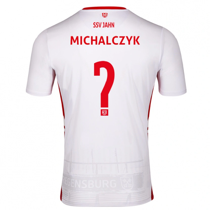 Danxen Criança Camisola Fabian Michalczyk #0 Branco Vermelho Principal 2025/26 Camisa Brasil