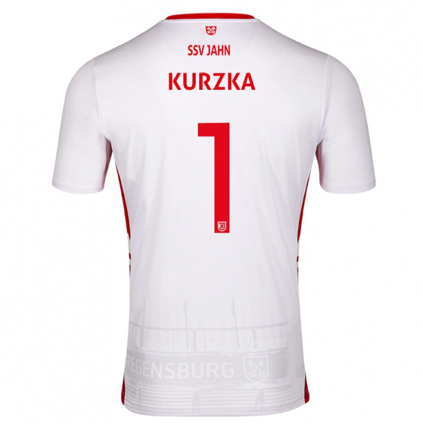 Danxen Criança Camisola Timo Kurzka #1 Branco Vermelho Principal 2025/26 Camisa Brasil