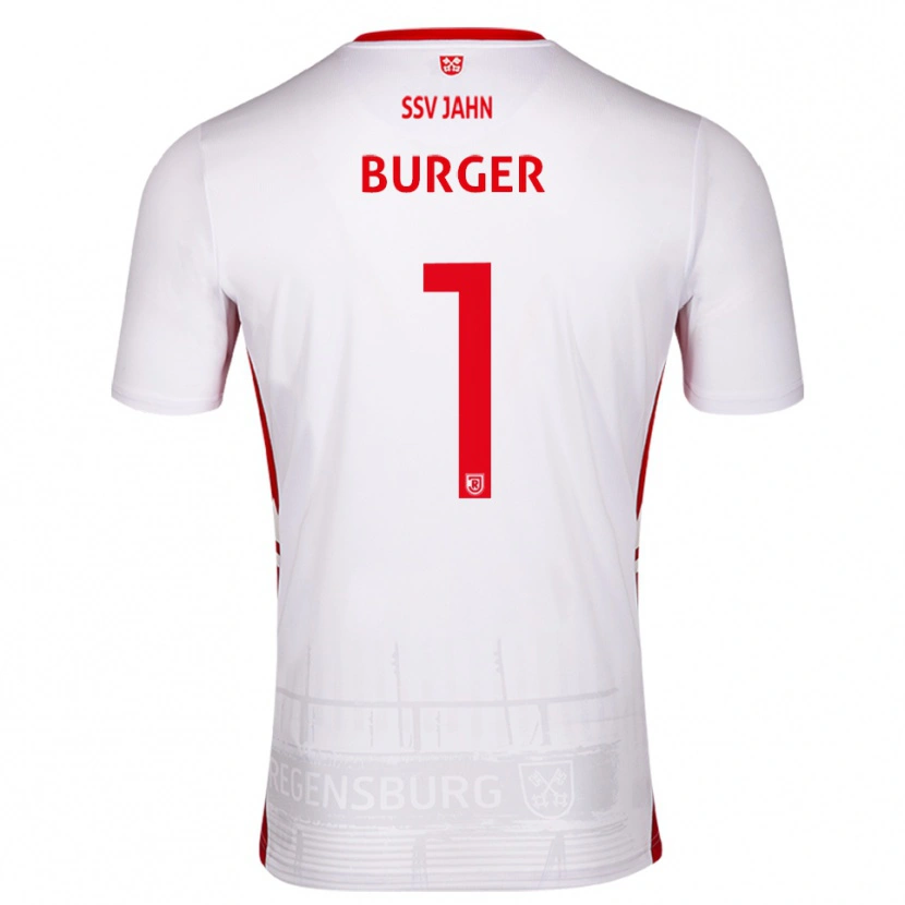 Danxen Criança Camisola Gabriel Burger #1 Branco Vermelho Principal 2025/26 Camisa Brasil