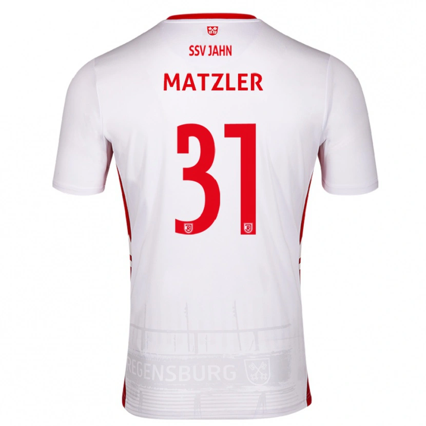 Danxen Criança Camisola Leo Mätzler #31 Branco Vermelho Principal 2025/26 Camisa Brasil