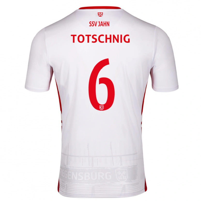 Danxen Criança Camisola Josef Totschnig #6 Branco Vermelho Principal 2025/26 Camisa Brasil