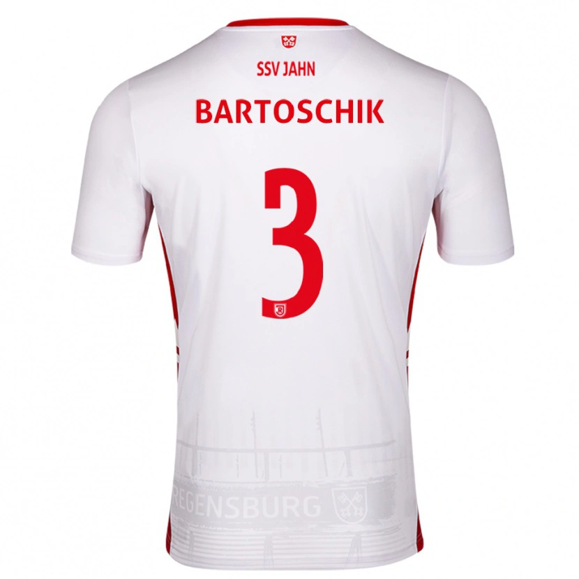 Danxen Criança Camisola Felix Bartoschik #3 Branco Vermelho Principal 2025/26 Camisa Brasil