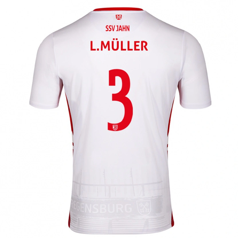 Danxen Criança Camisola Lenny Müller #3 Branco Vermelho Principal 2025/26 Camisa Brasil