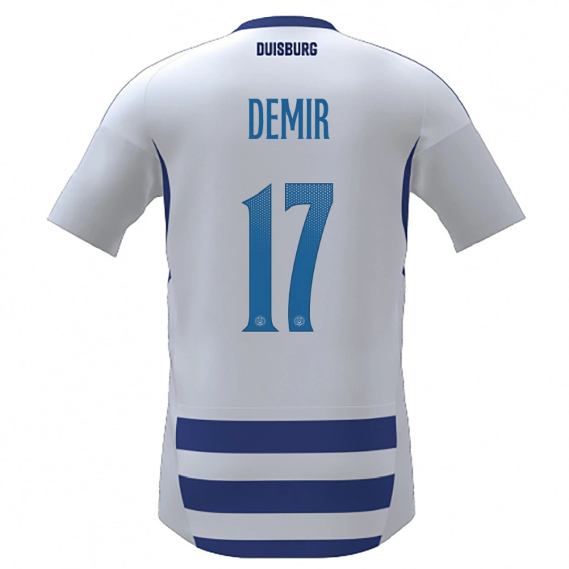Danxen Criança Camisola Yagmur Demir #17 Branco Azul Principal 2025/26 Camisa Brasil
