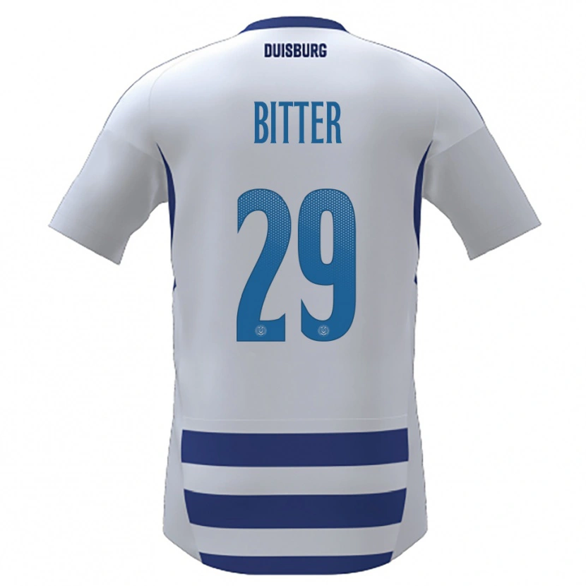 Danxen Criança Camisola Joshua Bitter #29 Branco Azul Principal 2025/26 Camisa Brasil