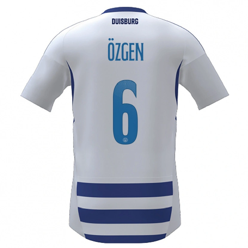 Danxen Criança Camisola Mirac Özgen #6 Branco Azul Principal 2025/26 Camisa Brasil