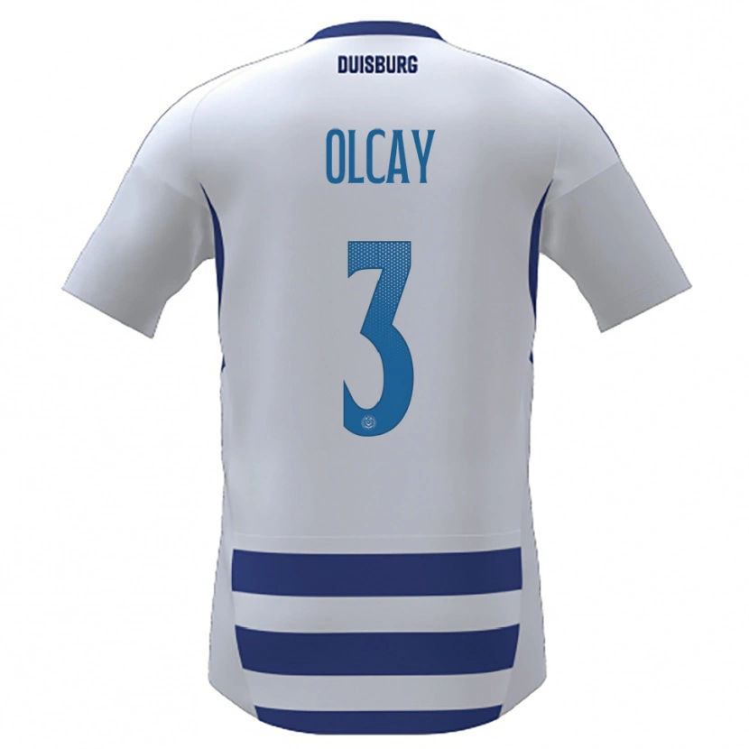 Danxen Criança Camisola Kadir Olcay #3 Branco Azul Principal 2025/26 Camisa Brasil