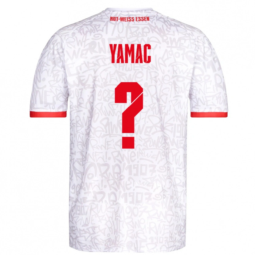Danxen Criança Camisola Ensar Yamac #0 Branco Vermelho Principal 2025/26 Camisa Brasil
