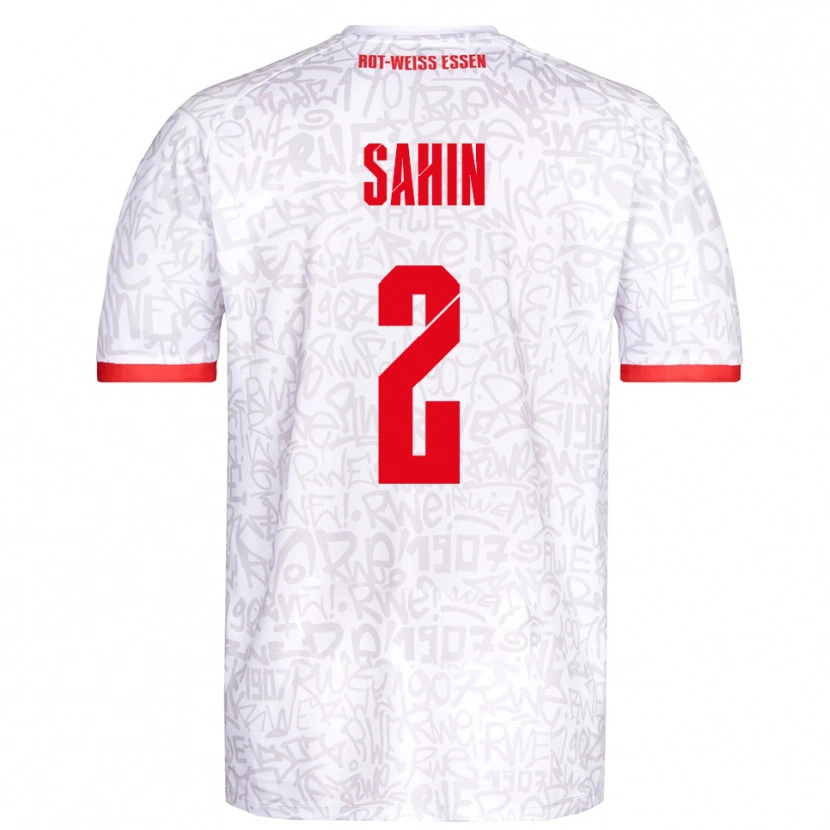 Danxen Criança Camisola Can Sahin #2 Branco Vermelho Principal 2025/26 Camisa Brasil