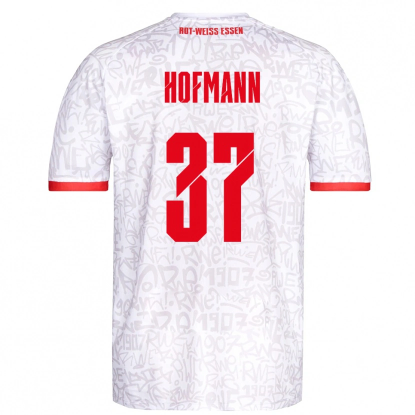 Danxen Criança Camisola Jannik Hofmann #37 Branco Vermelho Principal 2025/26 Camisa Brasil