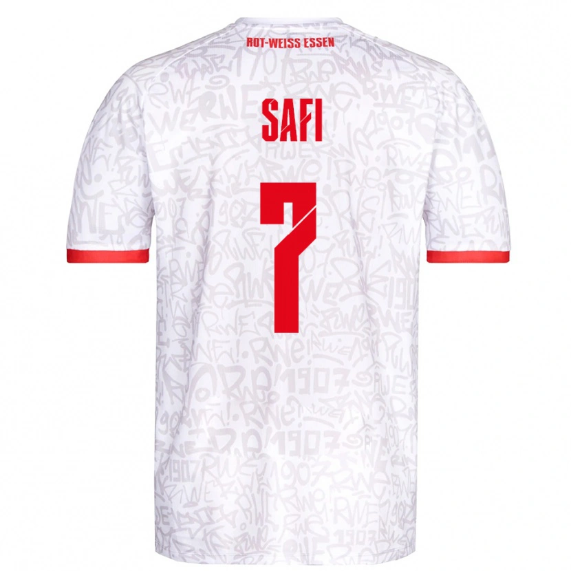 Danxen Criança Camisola Ramien Safi #7 Branco Vermelho Principal 2025/26 Camisa Brasil