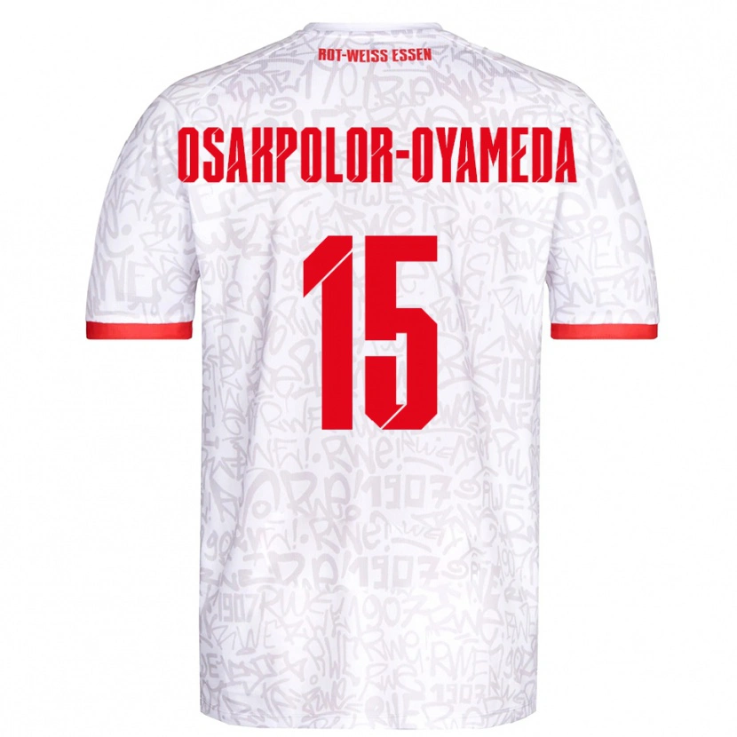Danxen Criança Camisola Joel Osakpolor-Oyameda #15 Branco Vermelho Principal 2025/26 Camisa Brasil