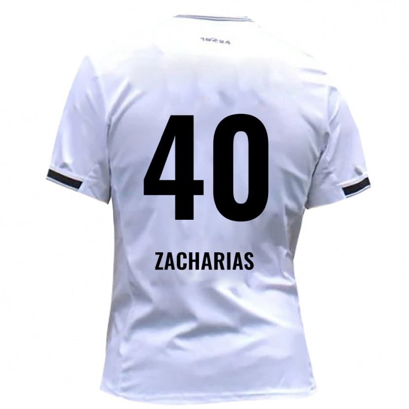 Danxen Criança Camisola Marlon Zacharias #40 Branco Vermelho Principal 2025/26 Camisa Brasil