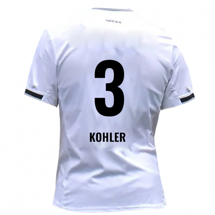 Danxen Criança Camisola Ethan Kohler #3 Branco Vermelho Principal 2025/26 Camisa Brasil