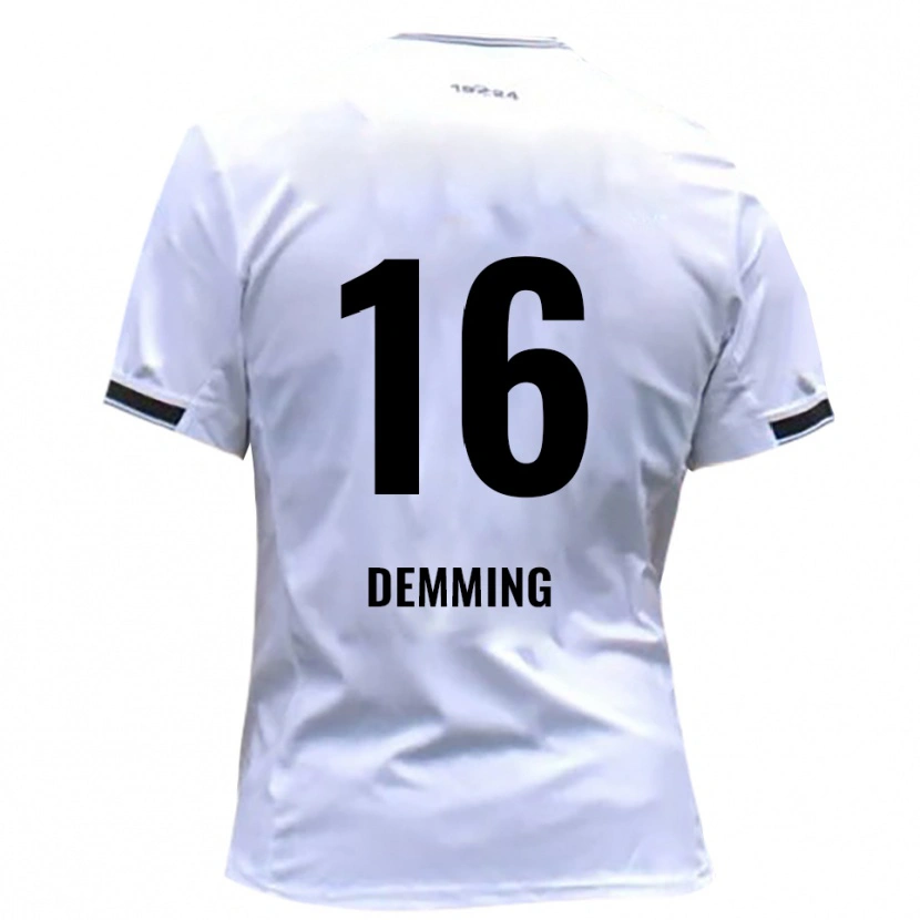 Danxen Criança Camisola Lukas Demming #16 Branco Vermelho Principal 2025/26 Camisa Brasil