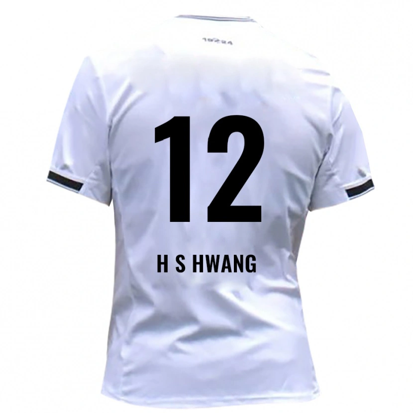 Danxen Criança Camisola Seung-Ho Hwang #12 Branco Vermelho Principal 2025/26 Camisa Brasil