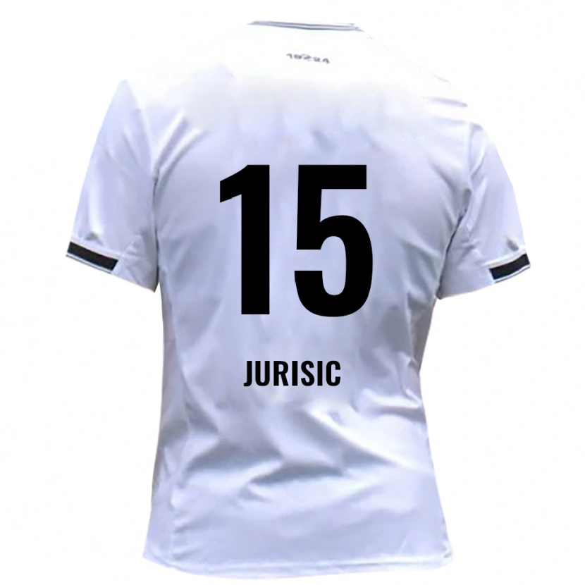 Danxen Criança Camisola Fabian Jurisic #15 Branco Vermelho Principal 2025/26 Camisa Brasil