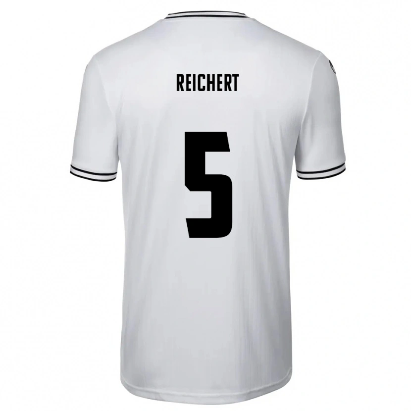 Danxen Criança Camisola Johannes Reichert #5 Branco Preto Principal 2025/26 Camisa Brasil