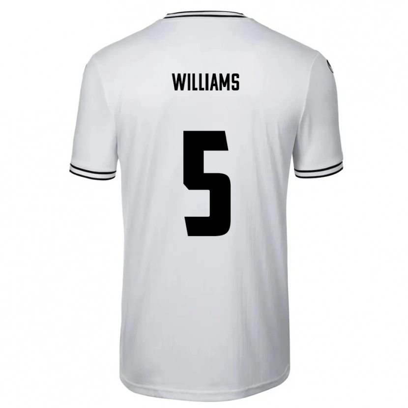Danxen Criança Camisola Daniel Williams #5 Branco Preto Principal 2025/26 Camisa Brasil