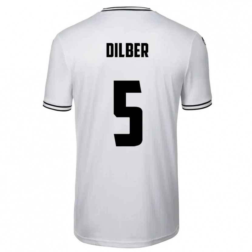 Danxen Criança Camisola Mirko Dilber #5 Branco Preto Principal 2025/26 Camisa Brasil