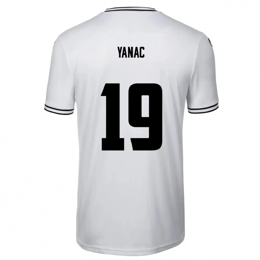 Danxen Criança Camisola Kaan Yanac #19 Branco Preto Principal 2025/26 Camisa Brasil