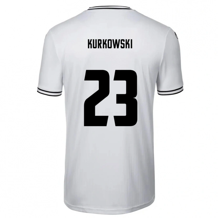 Danxen Criança Camisola Hannes Kurkowski #23 Branco Preto Principal 2025/26 Camisa Brasil