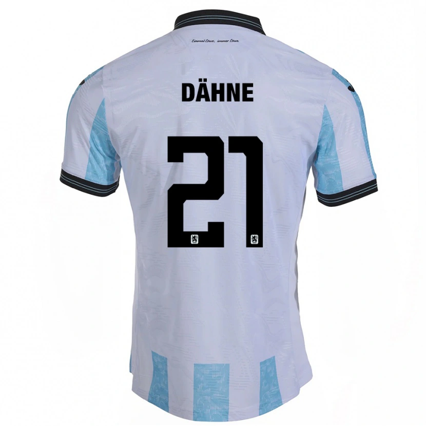 Danxen Criança Camisola Thomas Dähne #21 Branco Azul Celeste Principal 2025/26 Camisa Brasil