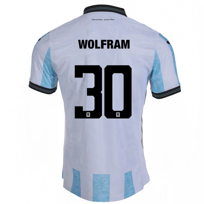 Danxen Criança Camisola Maximilian Wolfram #30 Branco Azul Celeste Principal 2025/26 Camisa Brasil