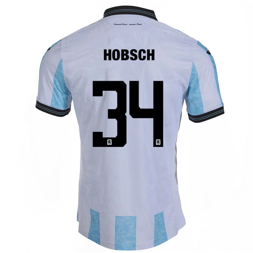 Danxen Criança Camisola Patrick Hobsch #34 Branco Azul Celeste Principal 2025/26 Camisa Brasil