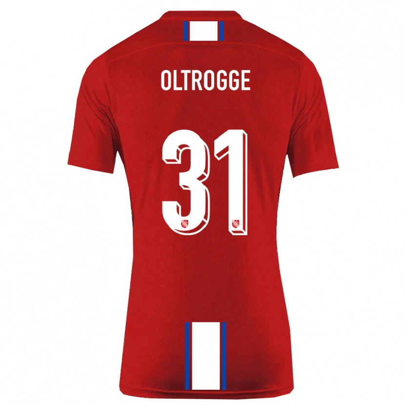 Danxen Criança Camisola Jannik Oltrogge #31 Vermelho Branco Principal 2025/26 Camisa Brasil