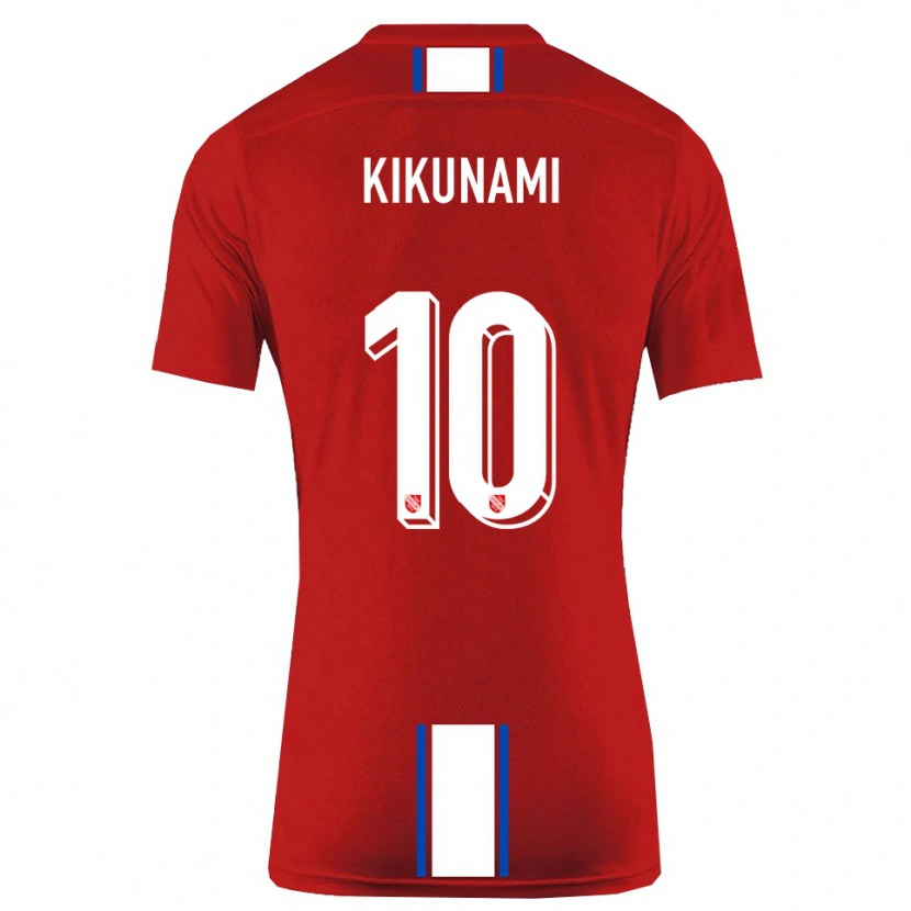 Danxen Criança Camisola Ryou Kikunami #10 Vermelho Branco Principal 2025/26 Camisa Brasil
