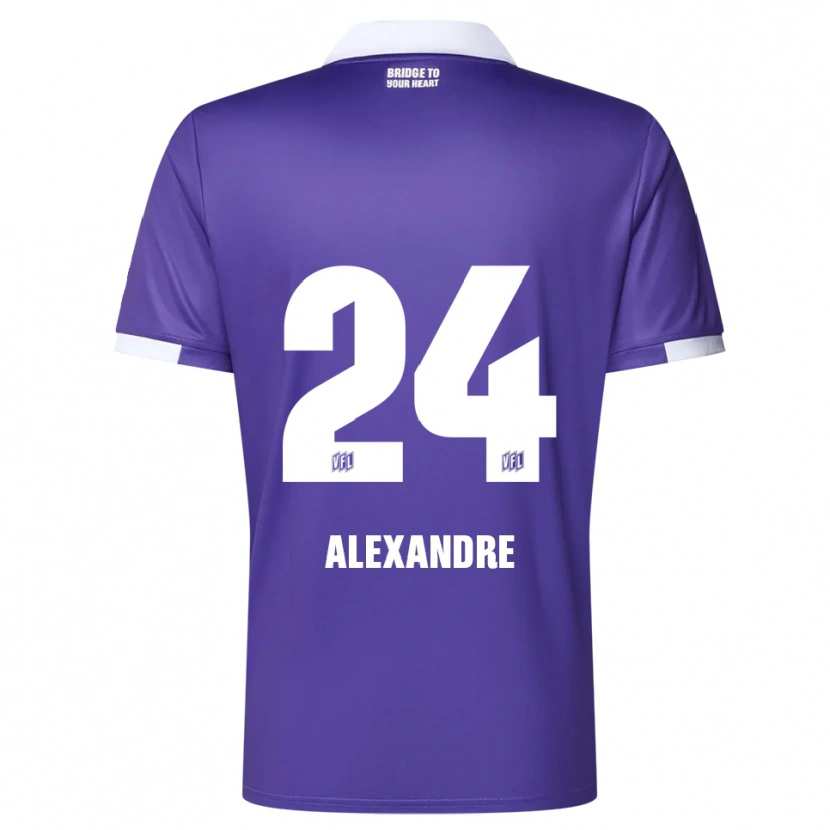 Danxen Criança Camisola Tyron Alexandre #24 Roxo Branco Principal 2025/26 Camisa Brasil