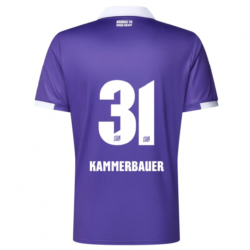 Danxen Criança Camisola Patrick Kammerbauer #31 Roxo Branco Principal 2025/26 Camisa Brasil