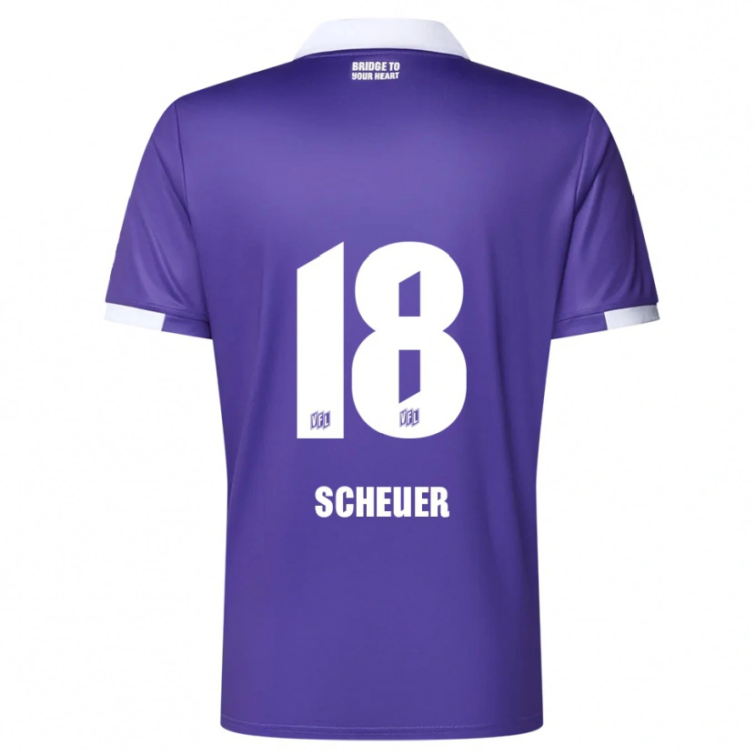 Danxen Criança Camisola Nevio Scheuer #18 Roxo Branco Principal 2025/26 Camisa Brasil