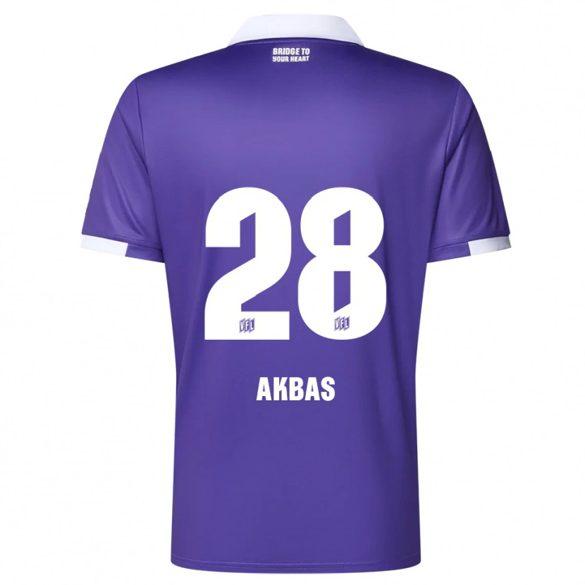 Danxen Criança Camisola Can Akbas #28 Roxo Branco Principal 2025/26 Camisa Brasil