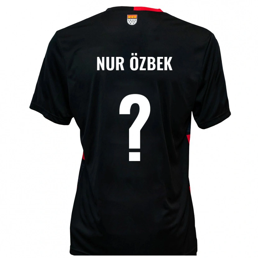 Danxen Criança Camisola Irem Nur Özbek #0 Preto Vermelho Principal 2025/26 Camisa Brasil