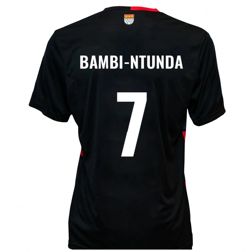 Danxen Criança Camisola Charles Bambi-Ntunda #7 Preto Vermelho Principal 2025/26 Camisa Brasil