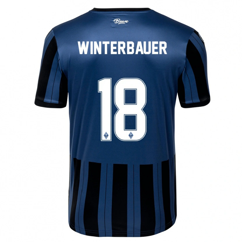 Danxen Criança Camisola Jan Winterbauer #18 Azul Cinzento Preto Principal 2025/26 Camisa Brasil