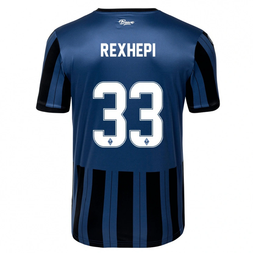Danxen Criança Camisola Arlind Rexhepi #33 Azul Cinzento Preto Principal 2025/26 Camisa Brasil
