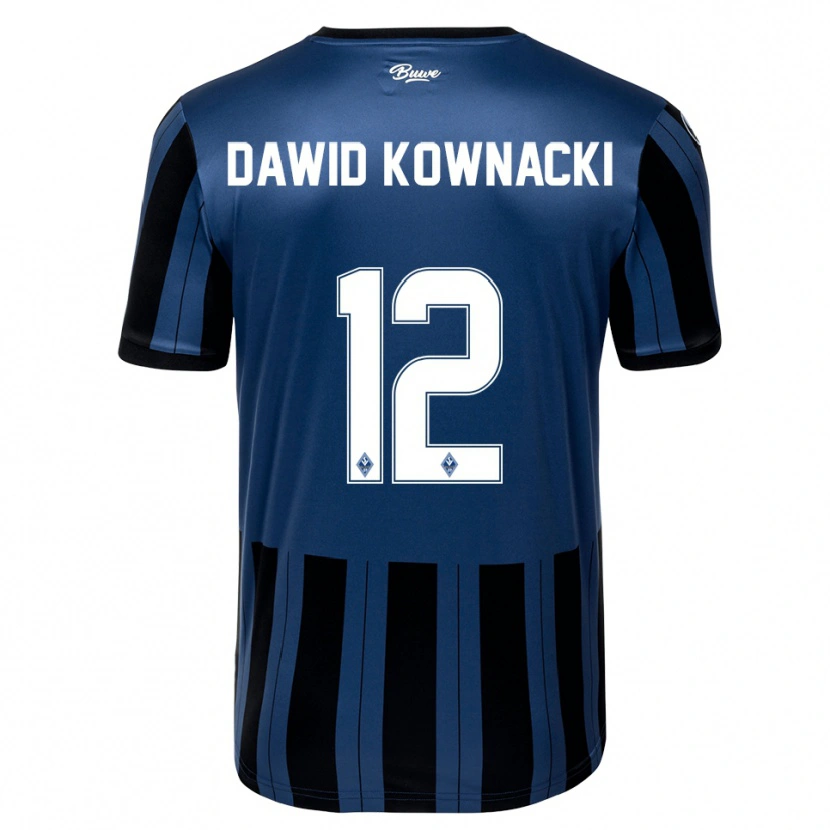 Danxen Criança Camisola Jakub Dawid Kownacki #12 Azul Cinzento Preto Principal 2025/26 Camisa Brasil