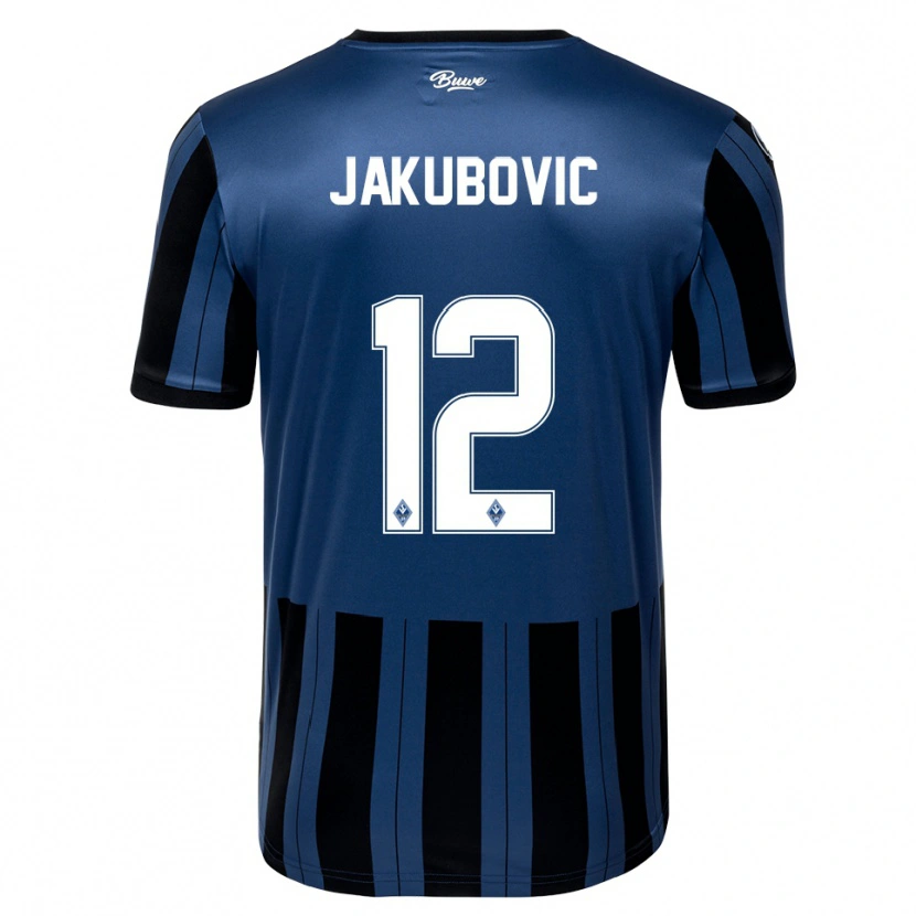 Danxen Criança Camisola Harun Jakubovic #12 Azul Cinzento Preto Principal 2025/26 Camisa Brasil