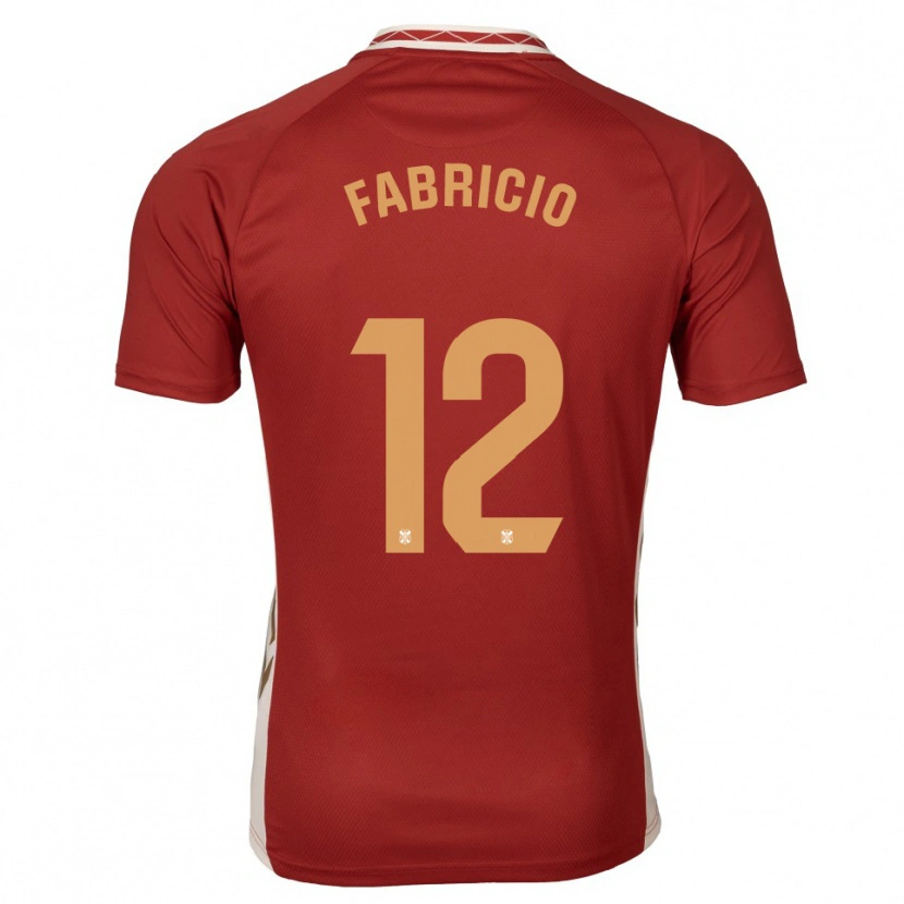 Danxen Criança Camisola Fabricio #12 Borgonha Dourado Alternativa 2025/26 Camisa Brasil